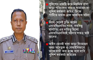 জন্মদিনের জন্য বাসা ভাড়া দিয়ে বিপাকে পুলিশের অতিরিক্ত ডিআইজি জহির