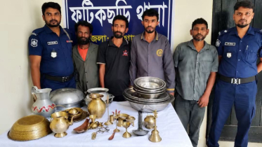লেলাং মন্দিরে চুরির ঘটনায় ফটিকছড়িতে গ্রেপ্তার ৪