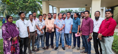 বরগুনার সাংবাদিক আসাদ সবুজকে  ২৪ ঘন্টার মধ্যে নিঃশর্ত মুক্তির দাবী 