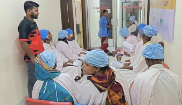 ছাতকের চরমহল্লায় বিনামূল্যে চক্ষু ক্যাম্প