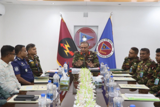 দুর্গাপূজা উপলক্ষে রাঙামাটি রিজিয়নের উদ্যোগে নিরাপত্তা সভা