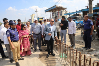 পঞ্চবটি-মুক্তারপুর সড়ক প্রকল্প পরিদর্শনে সেতুমন্ত্রী