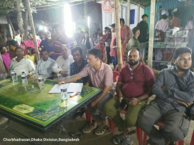 চরভদ্রাসনে পূজামণ্ডপের পাশে মাদক বিক্রি, সাংবাদিক দেখে পালাল কারবারিরা