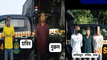 ময়মনসিংহে এসআরবি-১৪’র তিন অভিযানে হত্যা মামলার আসামিসহ গ্রেপ্তার