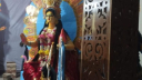 তাড়াইলে ১৮ মণ্ডপে দুর্গাপূজা, প্রতিমায় চলছে রংতুলির শেষ আঁচড়