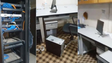 হাজারীবাগে এ জে আর কুরিয়ার সার্ভিসে হামলা-লুটপাট
