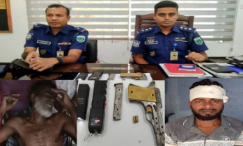 বেলকুচিতে পারবারিক বিরোধের জেরে অস্ত্র প্রদর্শন,  পিস্তলসহ গ্রেফতার ২