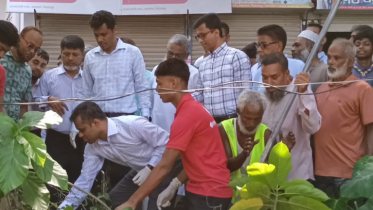 নেছারাবাদে প্রতিমন্ত্রীর তদারকিতে ডেঙ্গু প্রতিরোধে পরিচ্ছন্নতা অভিযান