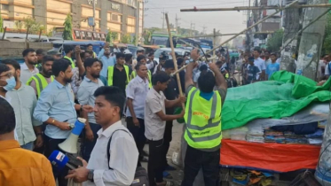 নোয়াখালী জেনারেল হাসপাতাল সড়কে শতাধিক অবৈধ স্থাপনা উচ্ছেদ