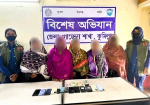 কোম্পানীগঞ্জে আন্তঃজেলা নারী চোর চক্রের ৫ সদস্য গ্রেপ্তার