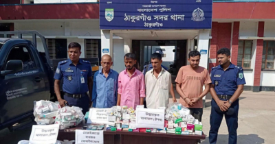ওষুধের দোকানে চুরি, ১৭ লাখ টাকার ওষুধ উদ্ধার; গ্রেপ্তার ৪